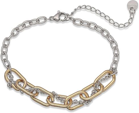 18K Gold Plated Dainty Chain Bracelets For Women Mix Color Simple Design Stainless Steel Jewelry Gift in Saudi Arabia