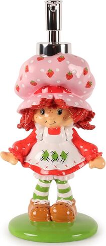 Jay Franco Kids Soap Dispenser – 8.5" Resin Hand Lotion Pump, Bathroom & Kitchen Decor, Official Licensed Product, Multi - Strawberry Shortcake in Kuwait
