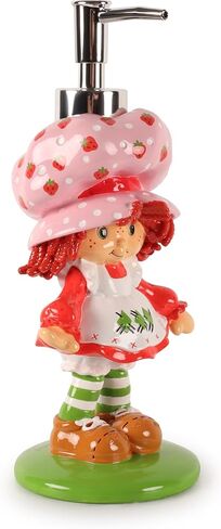 Jay Franco Kids Soap Dispenser – 8.5" Resin Hand Lotion Pump, Bathroom & Kitchen Decor, Official Licensed Product, Multi - Strawberry Shortcake in Kuwait
