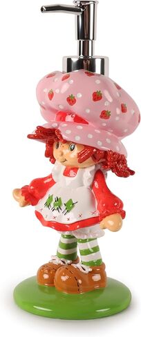 Jay Franco Kids Soap Dispenser – 8.5" Resin Hand Lotion Pump, Bathroom & Kitchen Decor, Official Licensed Product, Multi - Strawberry Shortcake in Kuwait