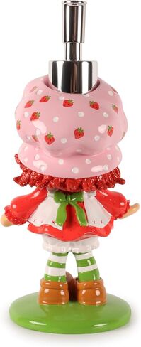 Jay Franco Kids Soap Dispenser – 8.5" Resin Hand Lotion Pump, Bathroom & Kitchen Decor, Official Licensed Product, Multi - Strawberry Shortcake in Kuwait