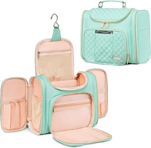 Tealari Large Toiletry Bag for Women Men,Bathroom Bag,Water Resistant Shower Bag,Makeup Bag,Toiletry Bags for Traveling,Hanging Toiletry Bag with Transparent Waterproof Phone Pocket in Saudi Arabia