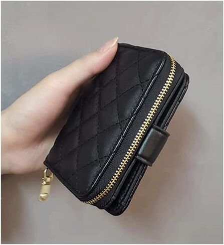 fhda Portable Women's Pu Leather Wallet Short Card Card Holder Retro Ms. Coin Purses University in Kuwait