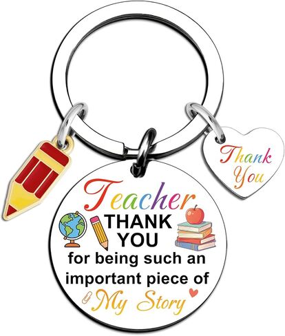 Teacher Appreciation Gifts for Teachers Thank You Teacher Keychain End of Year Teachers Gifts from Student Back to School Gift Appreciation Women Men Graduation Birthday Presents in Kuwait