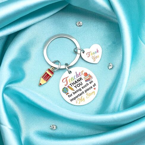 Teacher Appreciation Gifts for Teachers Thank You Teacher Keychain End of Year Teachers Gifts from Student Back to School Gift Appreciation Women Men Graduation Birthday Presents in Kuwait
