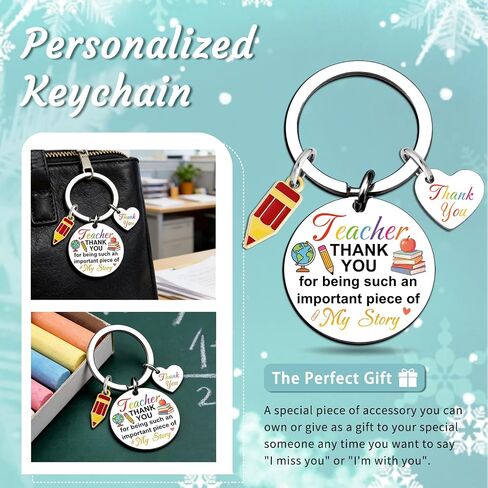Teacher Appreciation Gifts for Teachers Thank You Teacher Keychain End of Year Teachers Gifts from Student Back to School Gift Appreciation Women Men Graduation Birthday Presents in Kuwait
