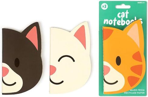 Suck UK | Lined Notebook | Cat Small Notebook | Cat Stationery | To Do List Notebook & Stationary Supplies | Mini Notebook | Party Favors for Kids Goodie Bags | Cat Lover Gifts For Women | Set of 3 in Kuwait