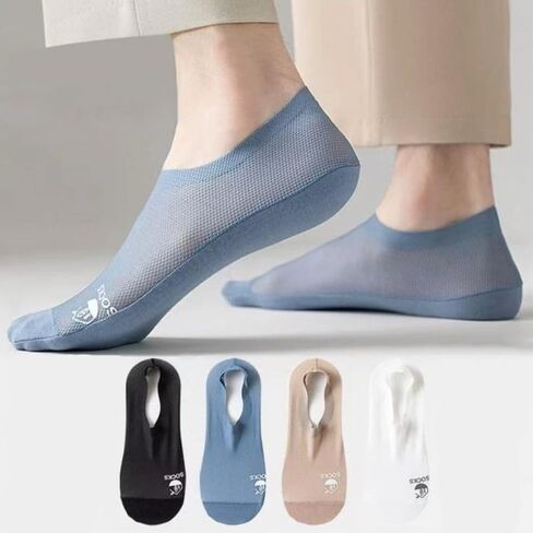 Ultra Thin Liner Socks Summer Non Slip No Show Socks Womens and Men Lightweight Breathable 4 Pair Packs in Kuwait