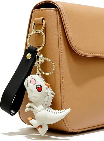 Cute Cartoon Dinosaur Keychain, T-Rex Design, Car Ornament Accessory, Decorative Small Gift in Saudi Arabia
