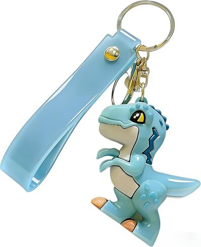 Cute Cartoon Dinosaur Keychain, T-Rex Design, Car Ornament Accessory, Decorative Small Gift in Saudi Arabia
