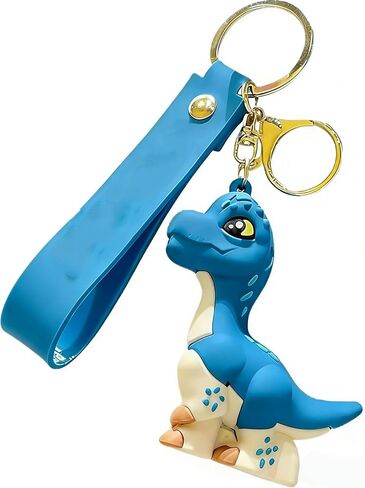 Cute Cartoon Dinosaur Keychain, T-Rex Design, Car Ornament Accessory, Decorative Small Gift in Saudi Arabia