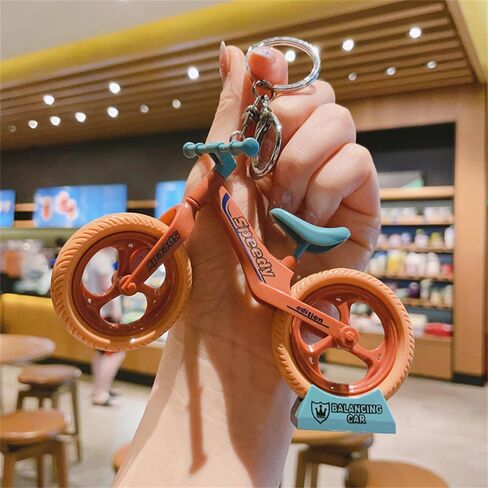 Funny live Movable Bicycle Keychain, Bicycle Model Ornament, Cute Pendant, Creative Gift for Cycling Enthusiasts in Kuwait