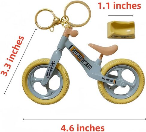 Funny live Movable Bicycle Keychain, Bicycle Model Ornament, Cute Pendant, Creative Gift for Cycling Enthusiasts in Kuwait