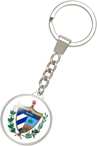 Ykonuyis Country National Emble Keychain Alloy Key Ring Double Sided Coat of Arms Key Chain in Saudi Arabia