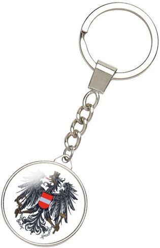 Ykonuyis Country National Emble Keychain Alloy Key Ring Double Sided Coat of Arms Key Chain in Saudi Arabia