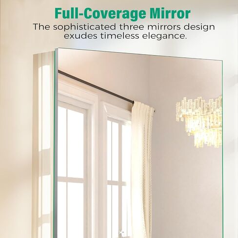 20 x 26 in Medicine Cabinet Mirror,Bathroom Mirror Cabinet with Adjustable Shelves,Aluminum Silver Medicine Cabinets for Bathroom,Recessed or Wall Mounted Medicine Cabinets（Assembly Required in Saudi Arabia