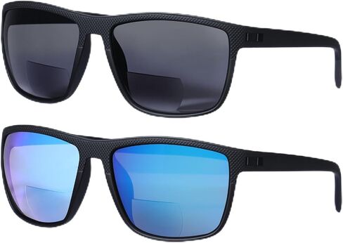Bifocal Sunglasses for Men, Lightweight TR90 Bifocal Reading Sunglasses Sports Sunglass Readers for Fishing Driving in Saudi Arabia