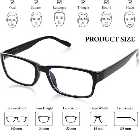 Reading Glasses for Women Blue light Blocking Readers Lightweight Spring Hinges Computer Eyeglasses Readers in Saudi Arabia