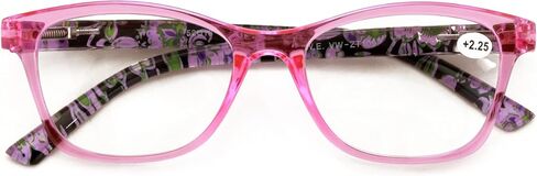 Women Floral Clear Progressive Reading Glasses - Zero Power on Top - No Bubble - Wide Fitment in Kuwait
