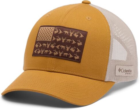 Columbia Unisex PHG Game Flag Mesh Snap Back, Maple Sugar/Hunt Flag, One Size in Saudi Arabia