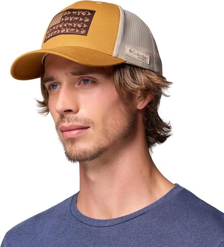 Columbia Unisex PHG Game Flag Mesh Snap Back, Maple Sugar/Hunt Flag, One Size in Saudi Arabia