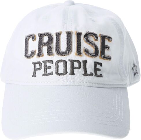 Pavilion Gift Company Cruise People - قبعة بيسبول بيضاء قابلة للتعديل in Kuwait