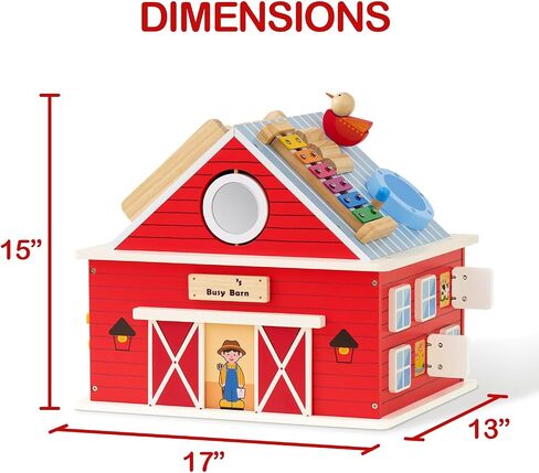 Monläurd® Montessori Wooden Tree Activity Center, Sensory Table & Busy Board for Toddlers 1-3, 4-Season Learning Activity Cube for Playroom & Daycare in Kuwait