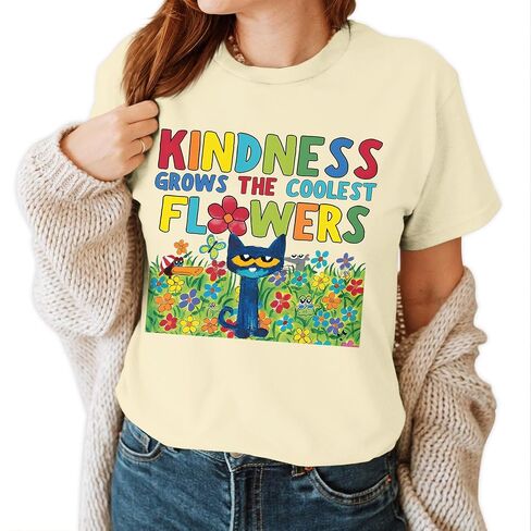 Kindness Grows The Coolest Flowers Shirt - Mental Health Matters Tshirt - Autism Shirts for Sped Teachers in Kuwait
