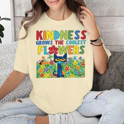 Kindness Grows The Coolest Flowers Shirt - Mental Health Matters Tshirt - Autism Shirts for Sped Teachers in Kuwait