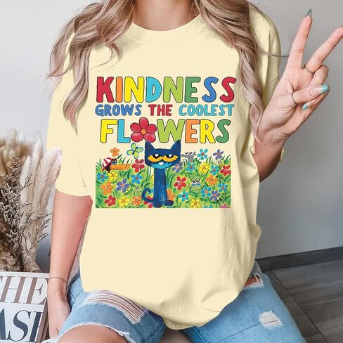 Kindness Grows The Coolest Flowers Shirt - Mental Health Matters Tshirt - Autism Shirts for Sped Teachers in Kuwait
