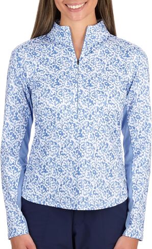 The American Outdoorsman Women’s Seabreeze Half Zip Long Sleeve Top – Quick-Dry Stretch Outdoor Shirt with UPF 50 in Saudi Arabia