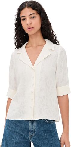 rag & bone Women's Carmella Short Sleeve Top in Saudi Arabia