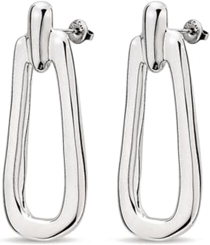 UNOde50 PROSPERITY Earrings, Sterling Silver-Plated, Handcrafted in Spain in Kuwait