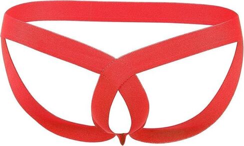 QiaTi Men's Jockstrap Underwear G-String Thong Hollow Out Breathable Athletic Supporters Low Waist Underpants in Saudi Arabia