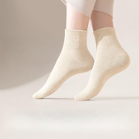 Women's Quarter Crew Socks, Lightweight Casual Above Ankle Socks for Women, Breathable Smooth Toe in Saudi Arabia