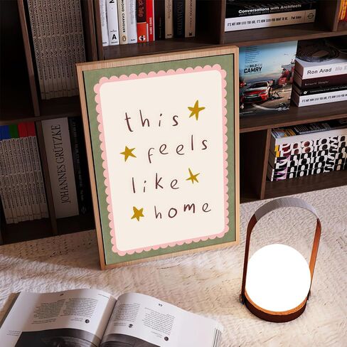 KAQNMY Minimalist Wall Art Poster Warm Healing and Cozy Home Decor Print Cute Family Sign Wall Art This Feels Like Home Print for Living Room Bedroom Dorm Apartment Kitchen 12x16 Inch UnFramed Decor in Saudi Arabia