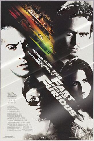 The Fast And The Furious - Movie Poster (Regular Style) (Size: 23" x 35") in Saudi Arabia