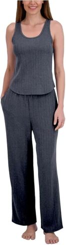 Women's 3 Piece Textured Cable Knit Lounge Set (US, Alpha, Large, Regular, Regular, Navy) in Saudi Arabia