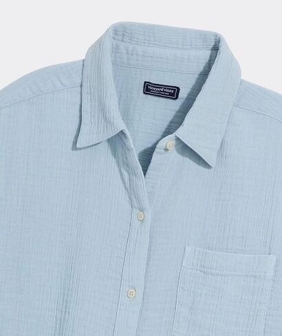Vineyard Vines Women's Birdie Gauze Button-Down in Saudi Arabia
