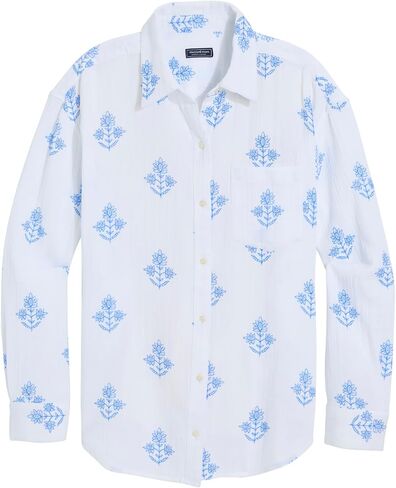 Vineyard Vines Women's Birdie Gauze Button-Down in Saudi Arabia