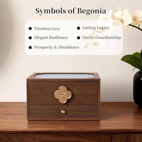 Black Walnut Wooden Jewelry Box For Women,Wood Jewelry Organizer 3 Layer With Glass Lid And Pull-Out Necklace Storage Layer,For Necklace Ring Earring Storage in Saudi Arabia