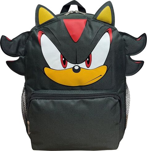 حقيبة ظهر Ruz Sonic Shadow the Hedgehog مقاس 14 بوصة مع ميزات ثلاثية الأبعاد - حقيبة مدرسية للأطفال in Kuwait