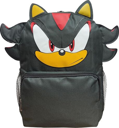 حقيبة ظهر Ruz Sonic Shadow the Hedgehog مقاس 14 بوصة مع ميزات ثلاثية الأبعاد - حقيبة مدرسية للأطفال in Kuwait