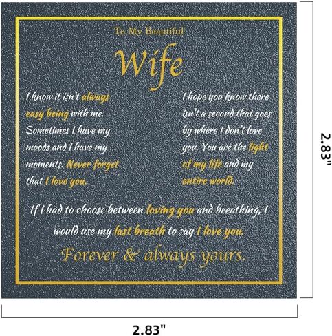 KRZ Anniversary Jewelry Gift for Wife, 925 Sterling Silver with Gold Plated Birthday Christmas Valentines Day Gift - Love Card Present for Wife Her Women Girlfriend in Saudi Arabia