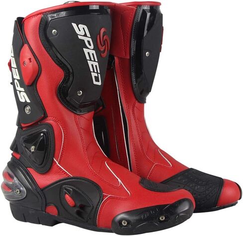 Men's Motorcycle Boots,Breathable Damping Motocross Shoes Outdoor Sports Cycling Protective Boot,White-40/UK 7/US 7.5 in Saudi Arabia
