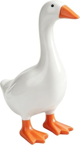 7 Inch Desk Goose Statue, Mini Goose Figurine for Office Desk & Home Decor, Cute Desktop Goose Decoration, Small Gift for Friends Coworkers in Saudi Arabia