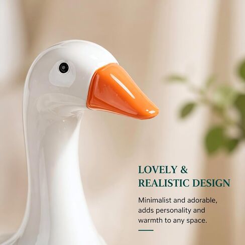 7 Inch Desk Goose Statue, Mini Goose Figurine for Office Desk & Home Decor, Cute Desktop Goose Decoration, Small Gift for Friends Coworkers in Saudi Arabia