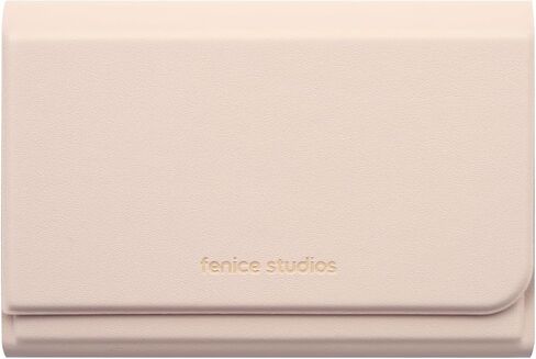 Fenice Name Card Holder Wallet Durable Vegan Eco PU Leather with Slim Minimalist Look for Men & Women (INDIE PINK) in Saudi Arabia