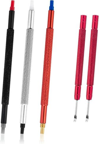 5PCS Watch Hands Repair Tool Kit with Puller, Removers Lever Minute Second Removal, Hand Pressers Pusher, Watch Hand Professional Setting Removal Tool in Saudi Arabia