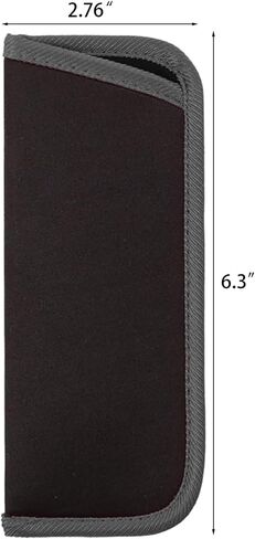 3 Pack Slip in Eyeglasses Cases, Protective Glasses Case For Reading Glasses Pouch Fabric Spectacle Pouch Soft Glasses Sleeve Black Storage Glasses Pouch Holder in Saudi Arabia
